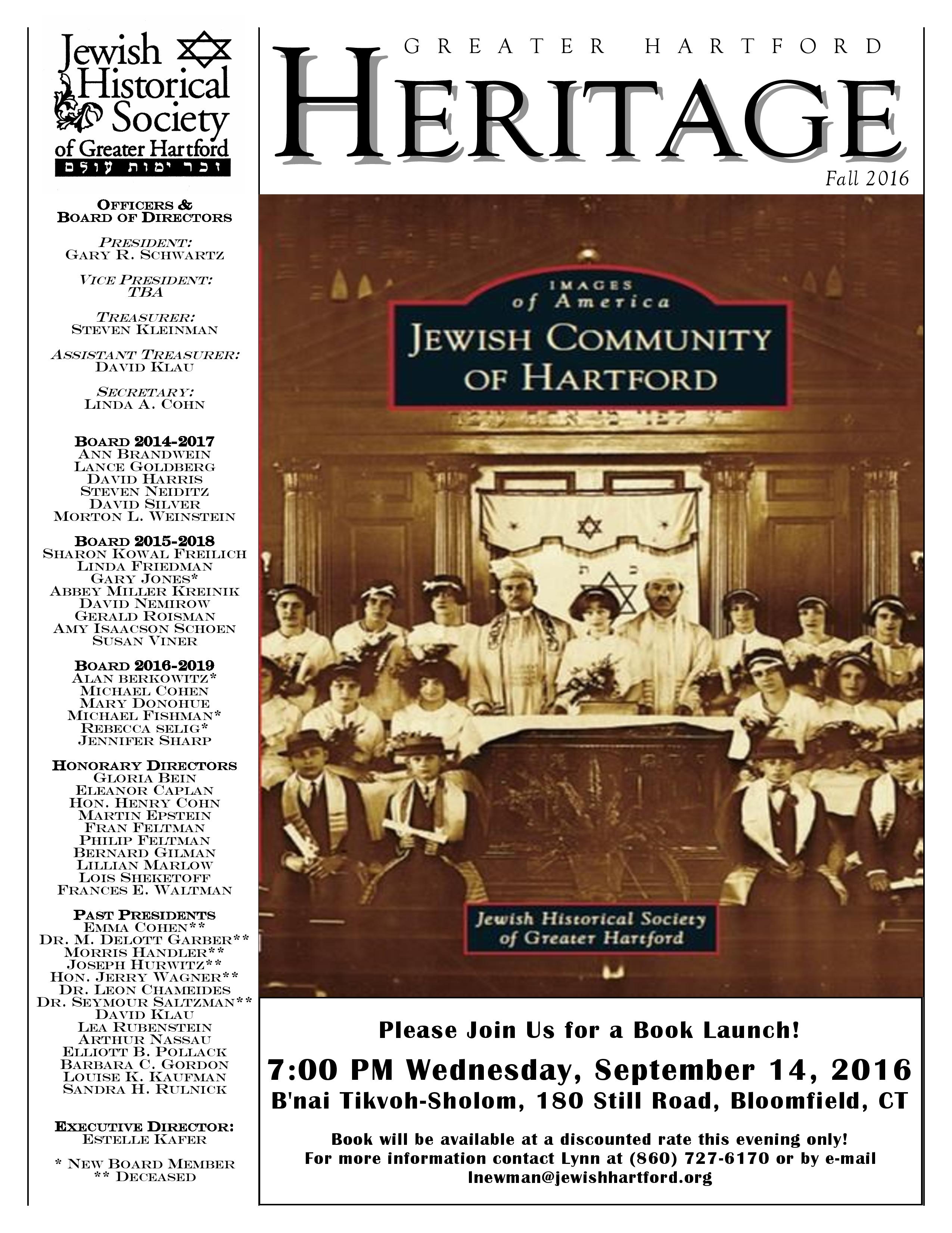 JHSGH_newsletter_Fall 2016